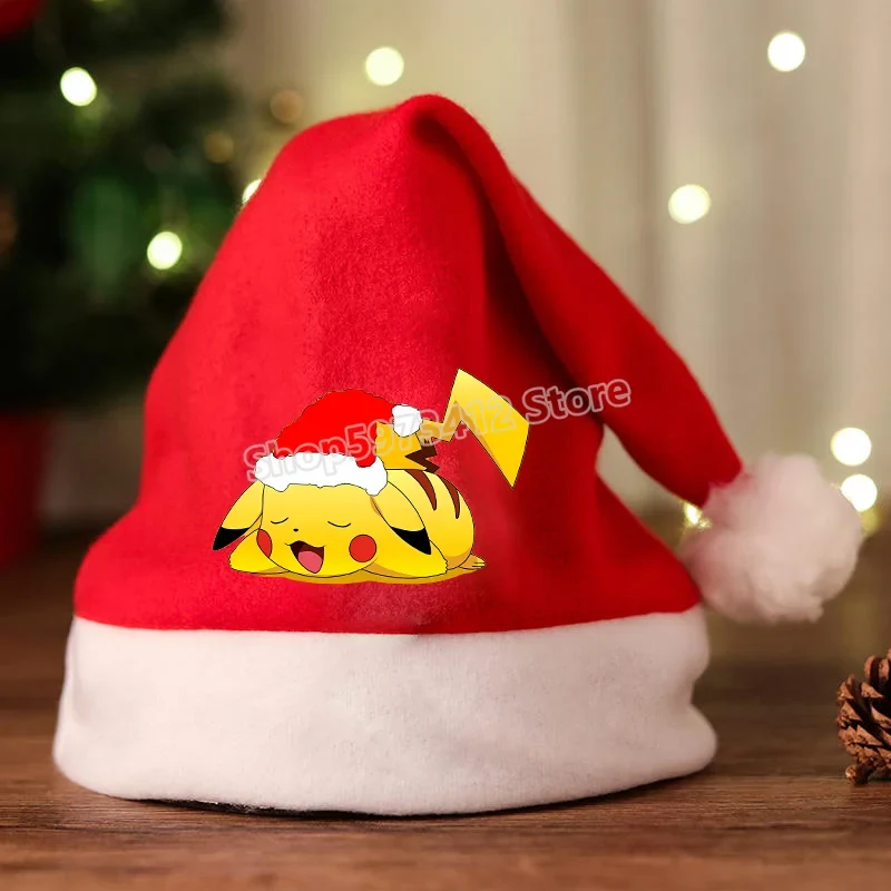 Bonnet de Noel avec motif Pikachu ou Pokémon