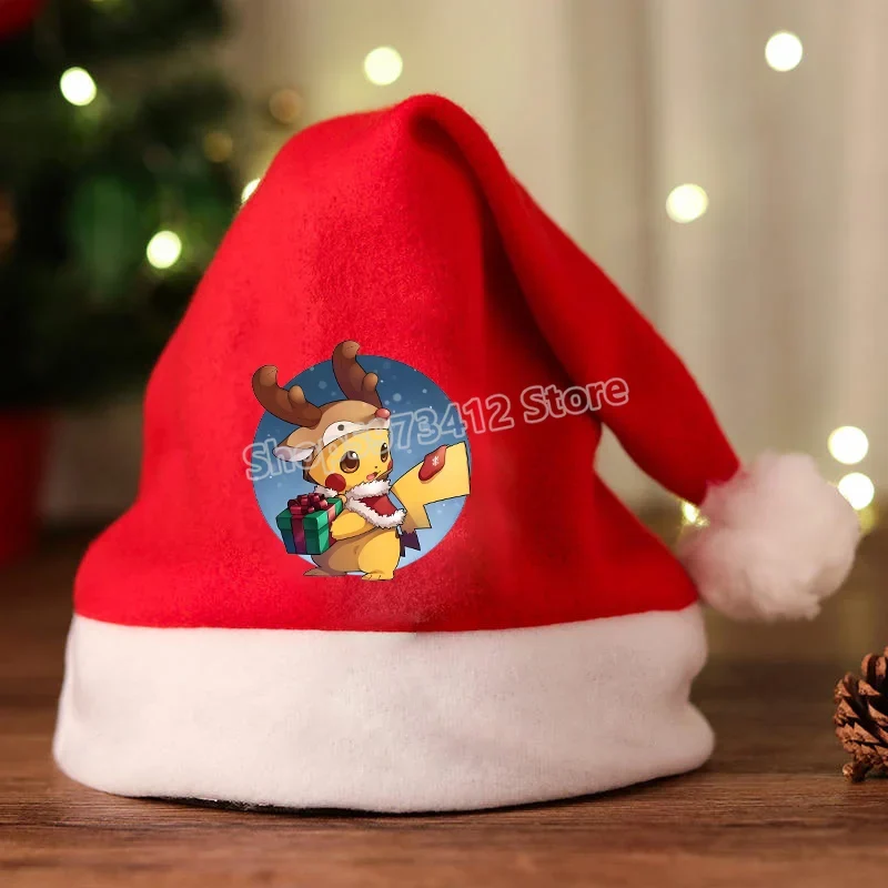Bonnet de Noel avec motif Pikachu ou Pokémon