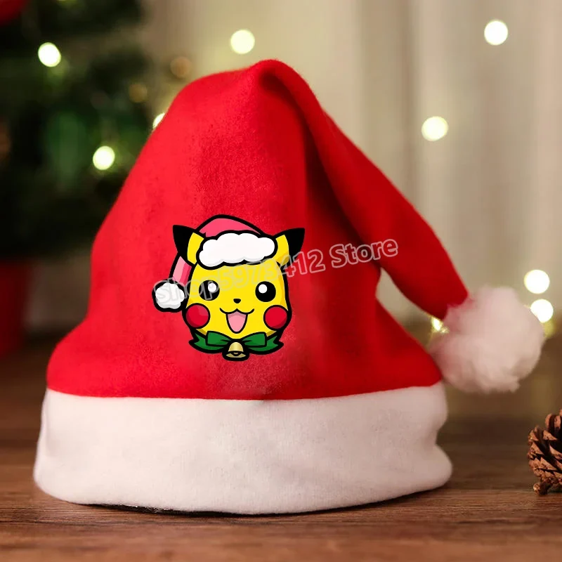 Bonnet de Noel avec motif Pikachu ou Pokémon