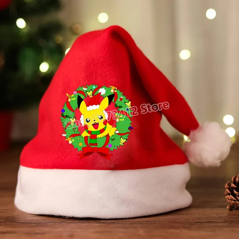 Bonnet de Noel avec motif Pikachu ou Pokémon