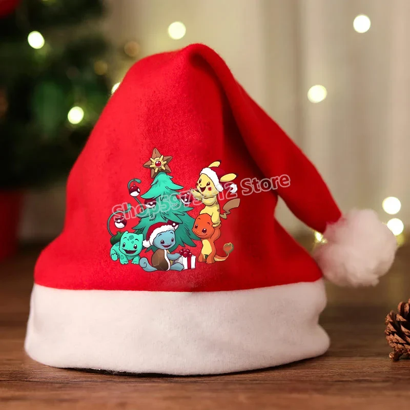 Bonnet de Noel avec motif Pikachu ou Pokémon
