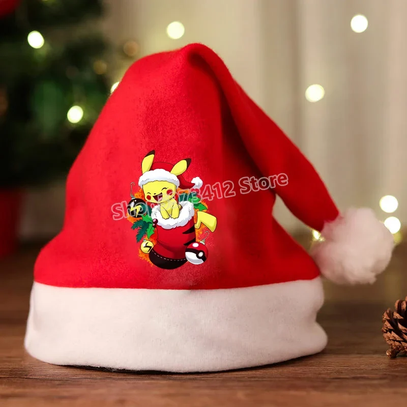 Bonnet de Noel avec motif Pikachu ou Pokémon