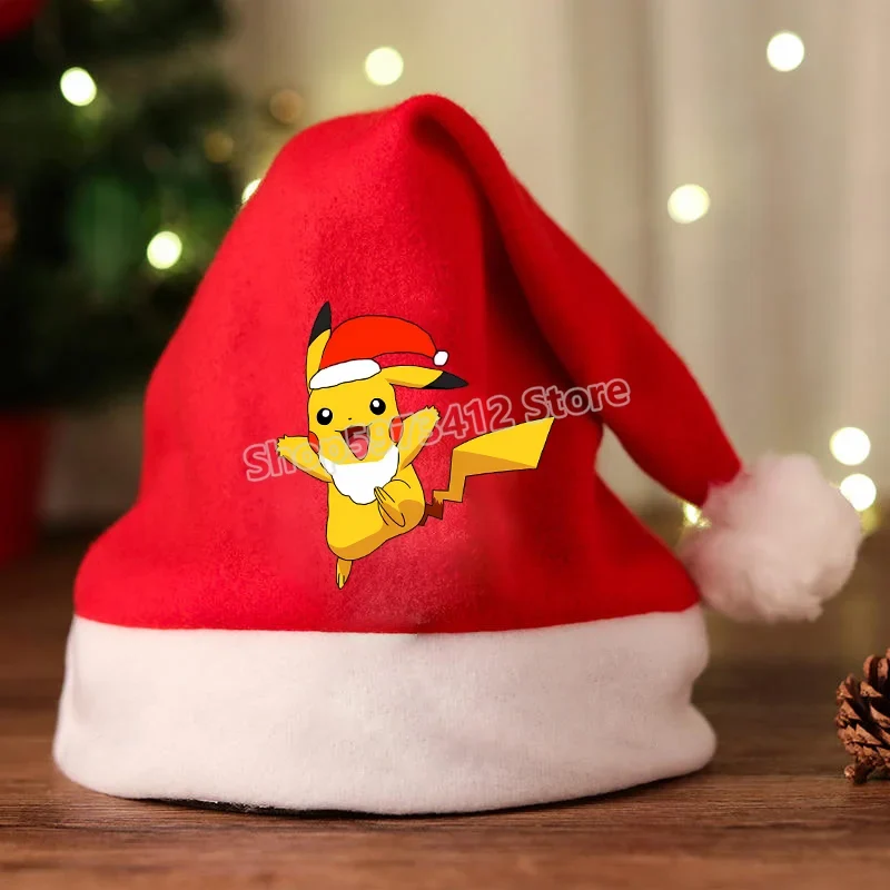 Bonnet de Noel avec motif Pikachu ou Pokémon