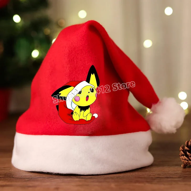 Bonnet de Noel avec motif Pikachu ou Pokémon