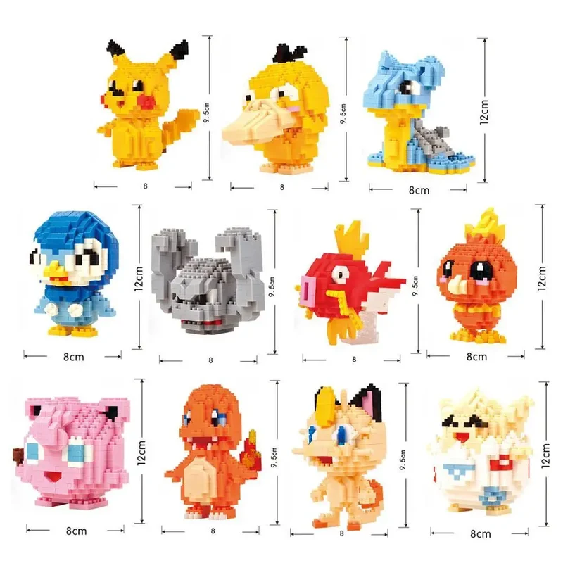 Blocs de construction à pince Pokémon dans un coffret cadeau de Noël pratique