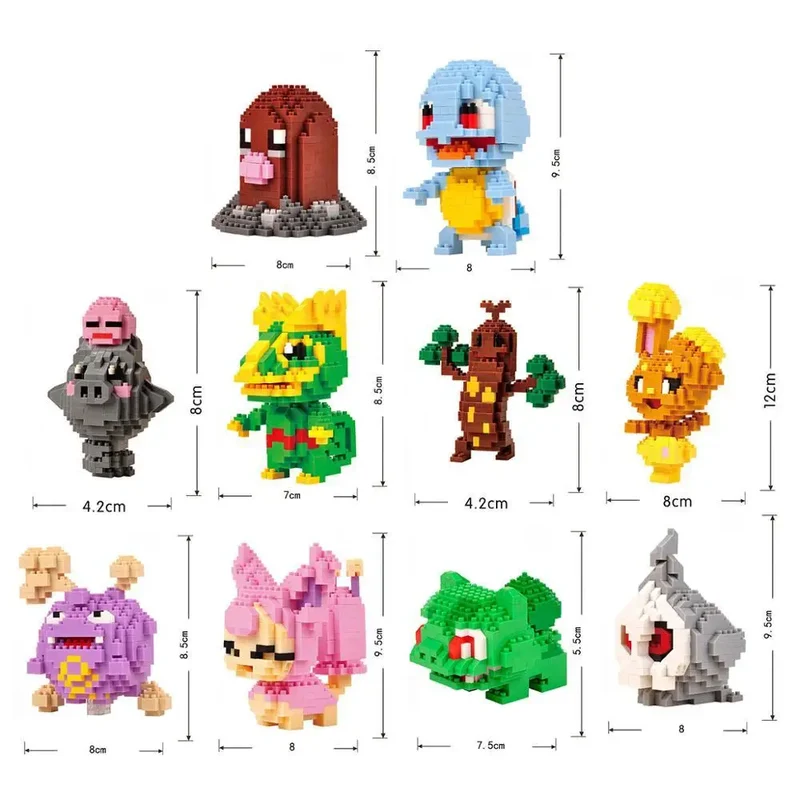 Blocs de construction à pince Pokémon dans un coffret cadeau de Noël pratique
