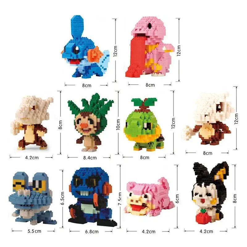 Blocs de construction à pince Pokémon dans un coffret cadeau de Noël pratique