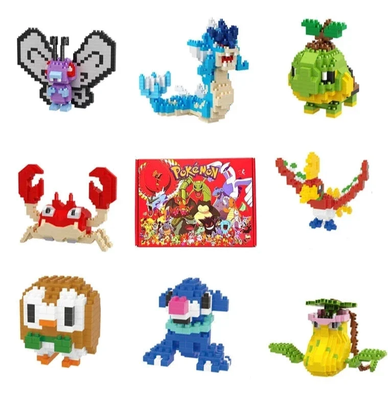 Blocs de construction à pince Pokémon dans un coffret cadeau de Noël pratique