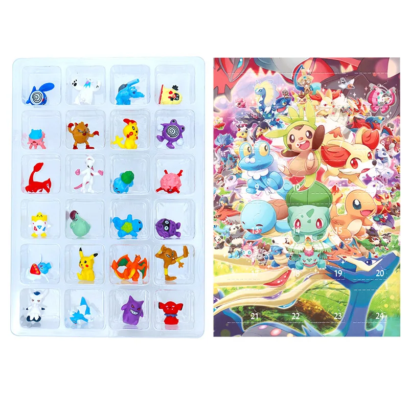 Calendrier de l'Avent avec motif Pokémon Pikachu