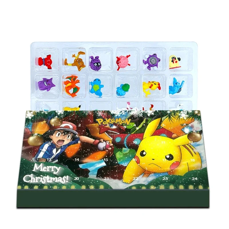 Calendrier de l'Avent avec motif Pokémon Pikachu