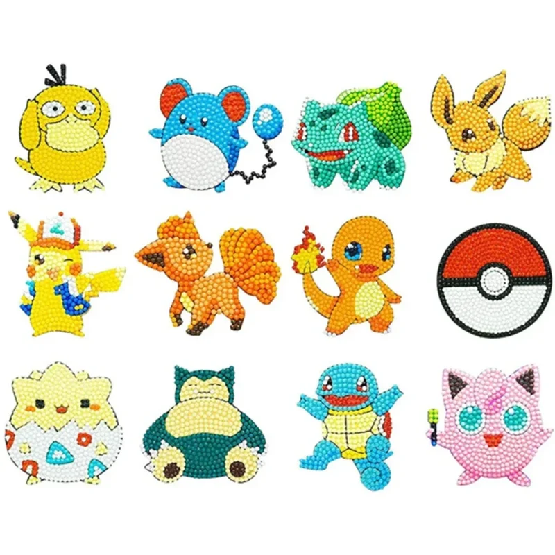 Autocollants DIY Diamant Pokémon