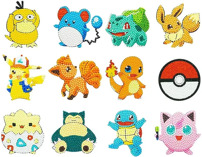 Autocollants DIY Diamant Pokémon