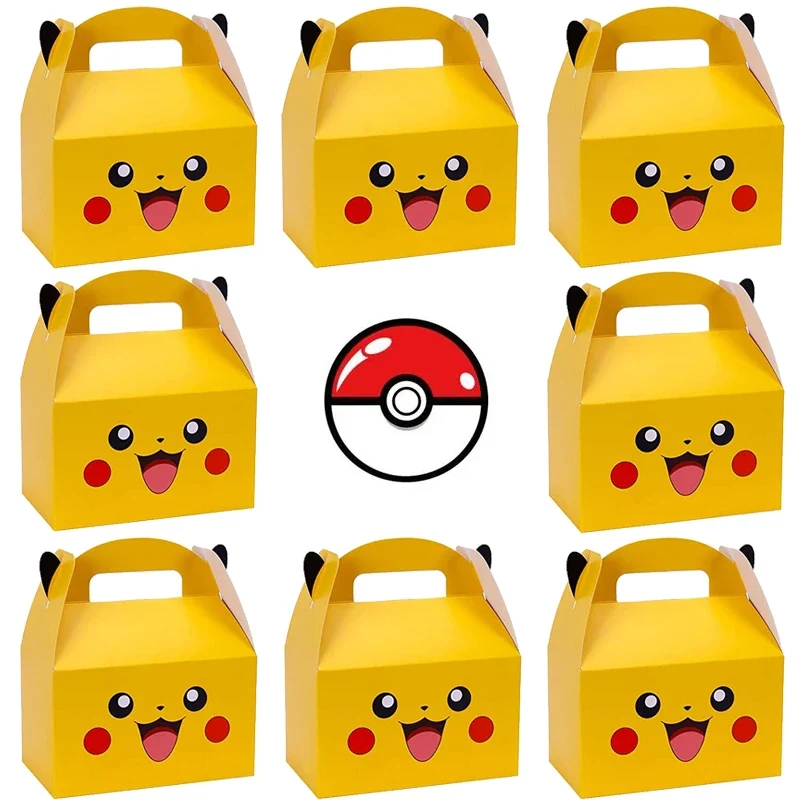 Boîte d'anniversaire Pikachu ou Pokeball pour bonbons, etc.