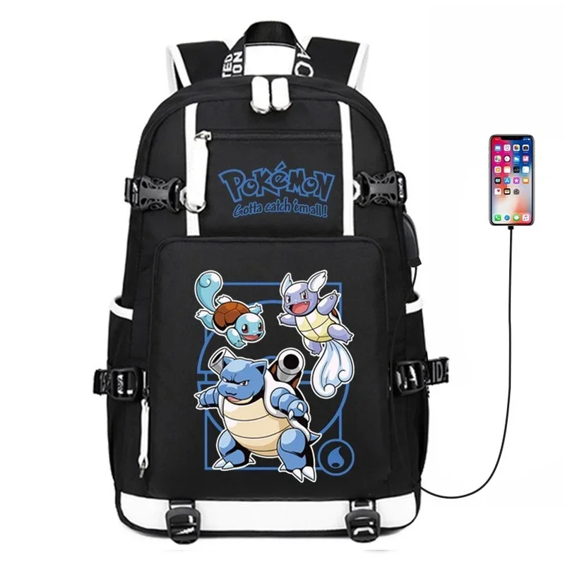 Sac à dos Charizard, Mewtwo, Gengar, Turok avec port USB (env. 47x30x15cm)