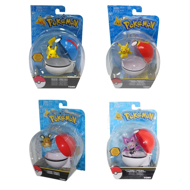 Pokémon Pikachu eF-eM Noibat Dedenne avec Pokeball