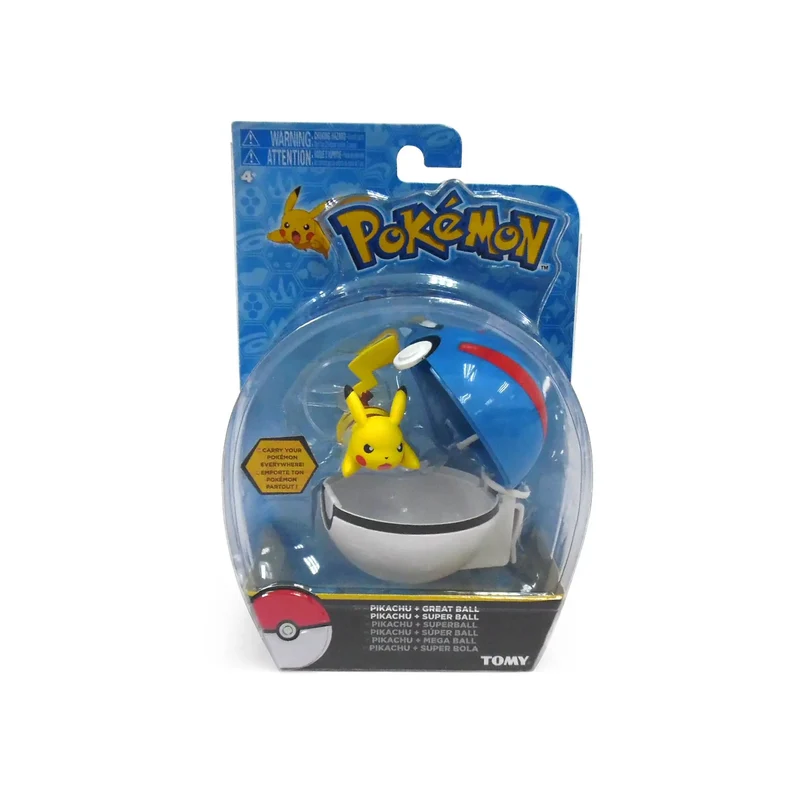 Pokémon Pikachu eF-eM Noibat Dedenne avec Pokeball