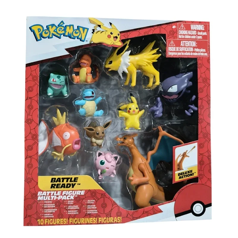 Pokémon Ultimate Battle Figures, ensemble de jouets avec 10 figurines