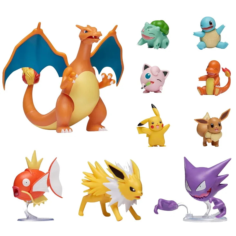 Pokémon Ultimate Battle Figures, ensemble de jouets avec 10 figurines