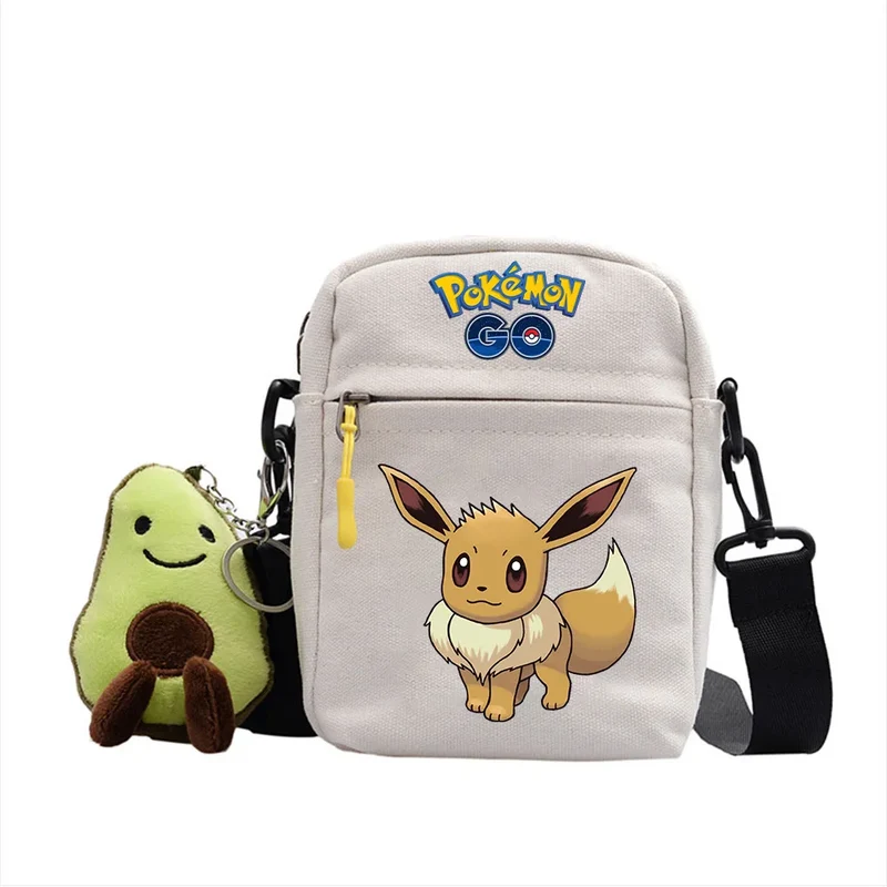 Sac besace motifs Pokémon et pendentif peluche avocat