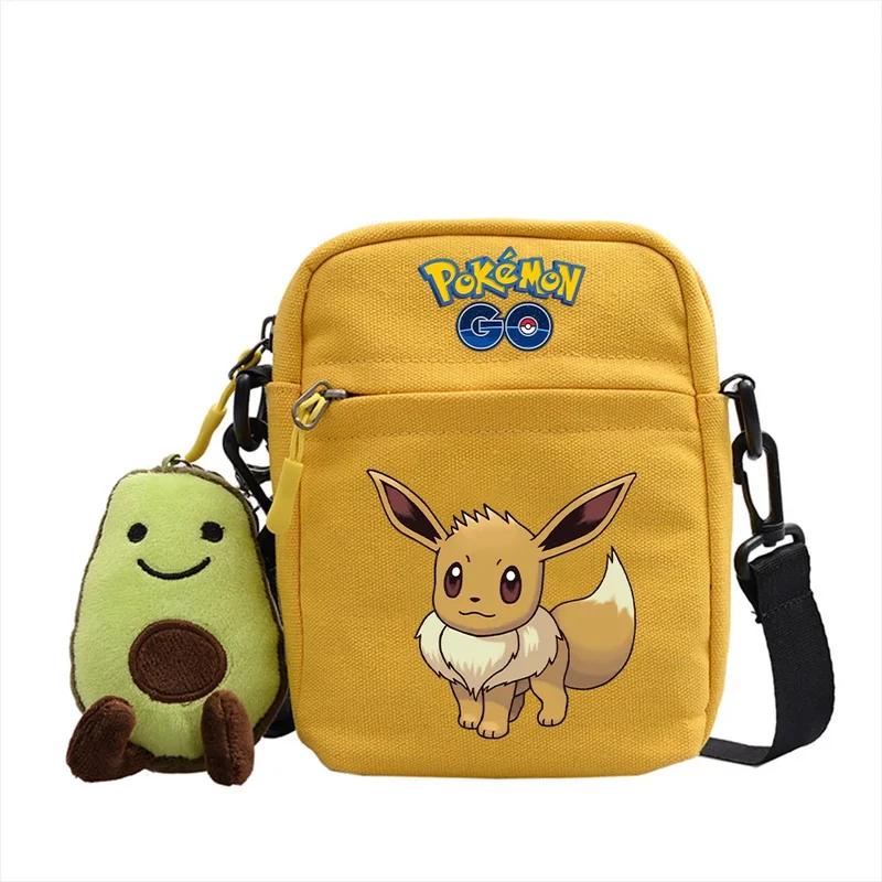 Sac besace motifs Pokémon et pendentif peluche avocat