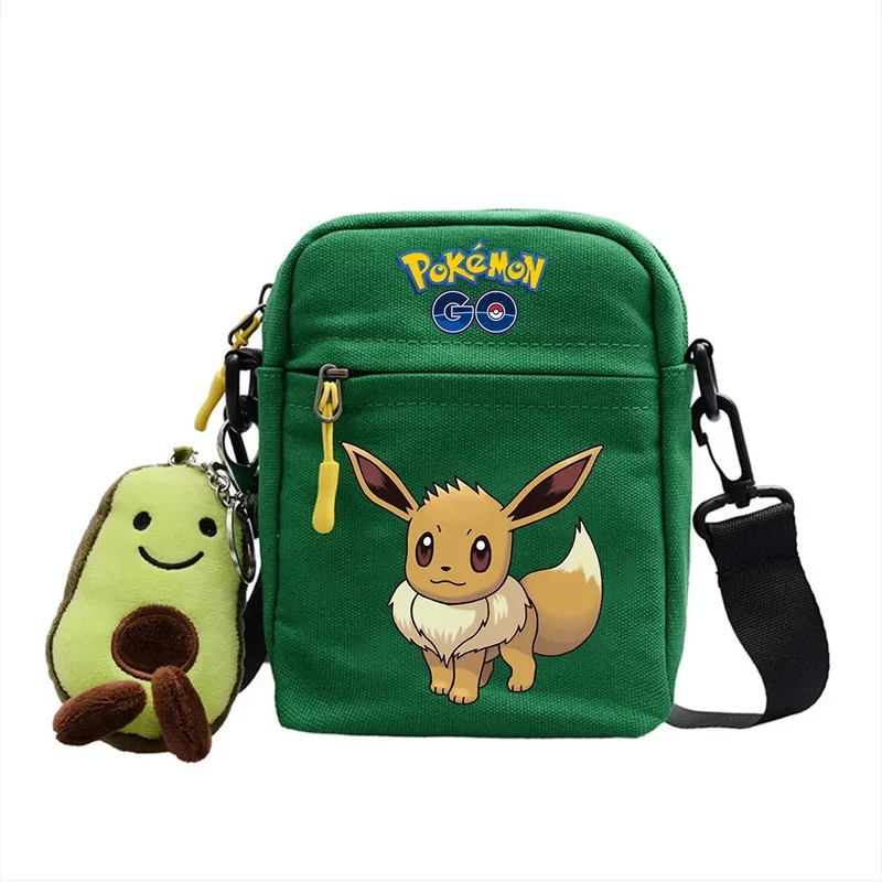 Sac besace motifs Pokémon et pendentif peluche avocat