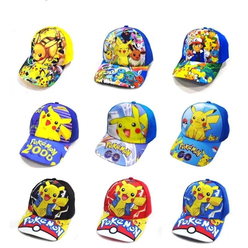 Casquettes Pikachu colorées pour enfants