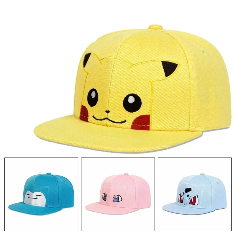Nouveaux chapeaux de casquette de baseball Ronflex, Jigglypuff, Squirtle ou Pikachu