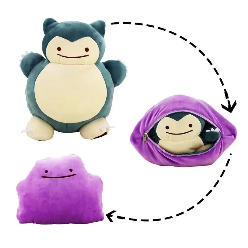 Peluche Pokémon Idem Flip 2en1 - nombreux motifs