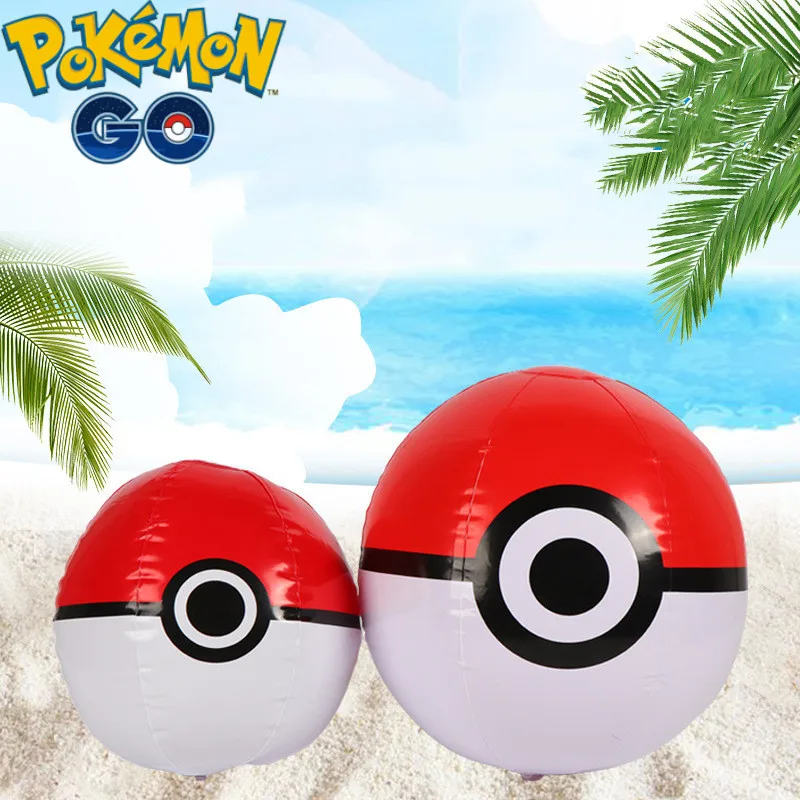 Ballon de plage gonflable Pokeball (env. 30-40 cm)