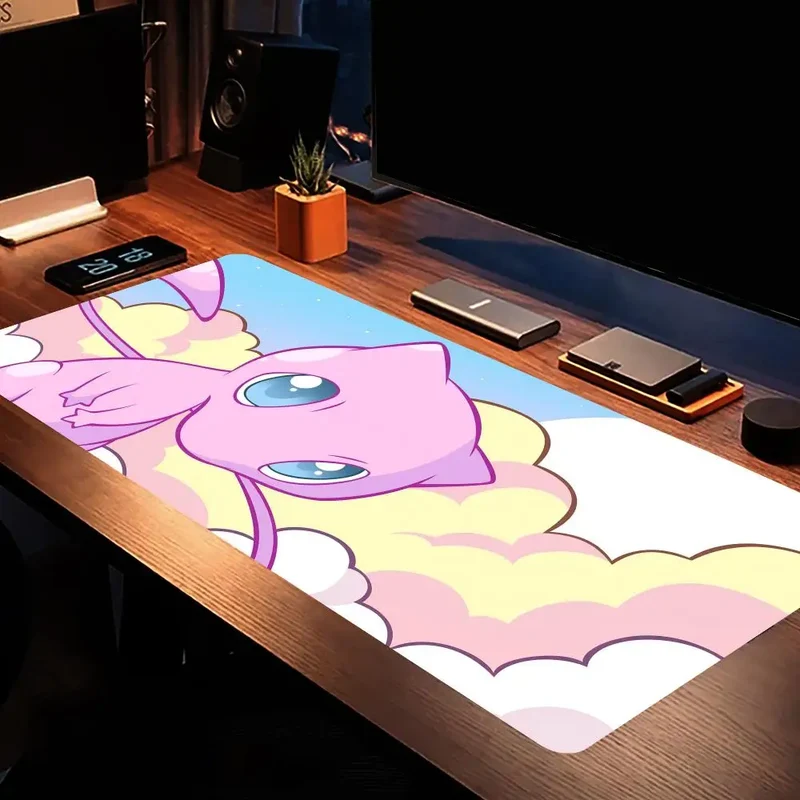 Grand tapis de souris de jeu Anime Pokemon avec différents motifs