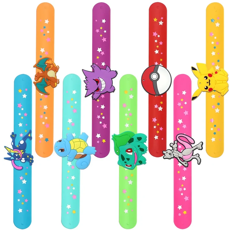 Bracelets pour enfants Pikachu, Gengar, Squirtle, Mewtwo et autres
