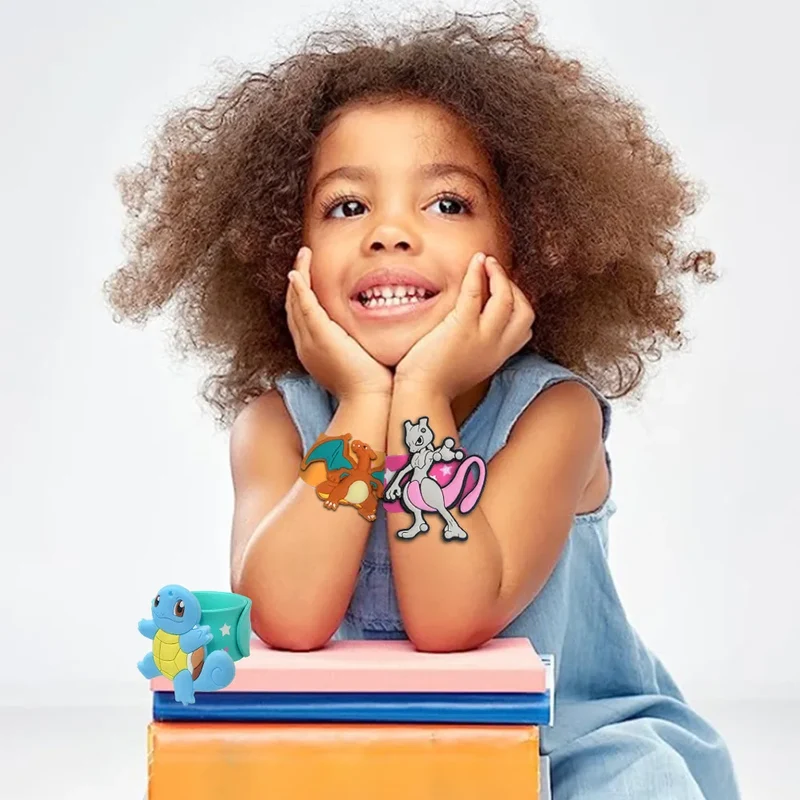 Bracelets pour enfants Pikachu, Gengar, Squirtle, Mewtwo et autres