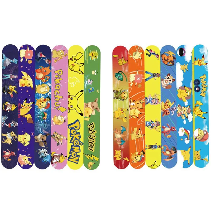 3, 6 ou 12 bracelets Pokémon pour enfants