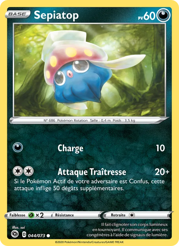 Sepiatop 44/73 — EB03.5 – La Voie du Maître — Carte Pokémon française