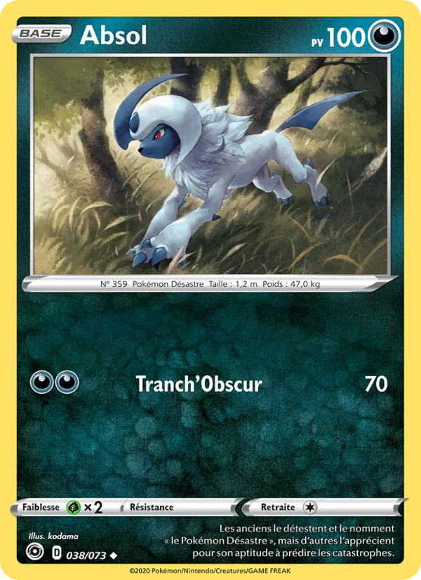 Absol 38/73 — EB03.5 – La Voie du Maître — Carte Pokémon française