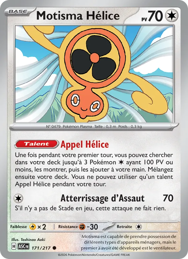 Motisma Hélice 171/217 — ME02.5 – Héros Transcendants — Carte Pokémon française
