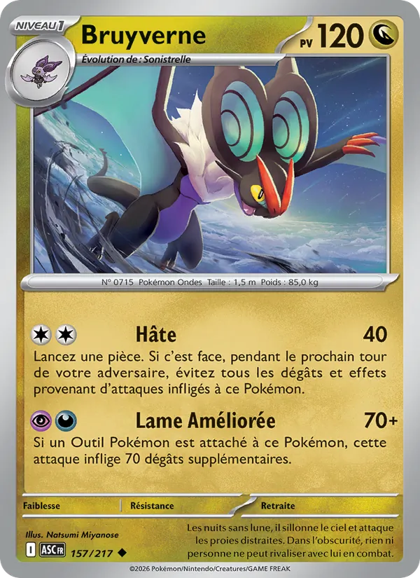 Bruyverne 157/217 — ME02.5 – Héros Transcendants — Carte Pokémon française