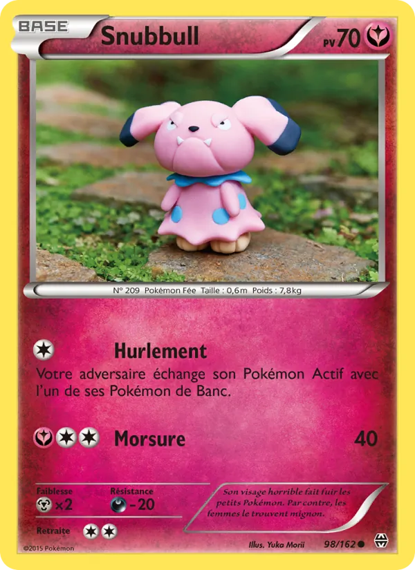 Snubbull 98/162 — XY8 – Impulsion Turbo — Carte Pokémon française