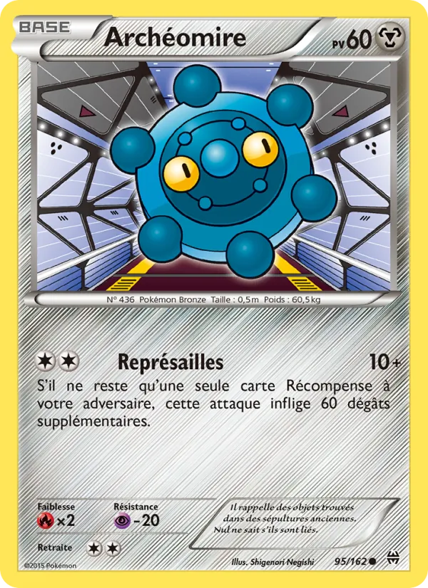 Archéomire 95/162 — XY8 – Impulsion Turbo — Carte Pokémon française