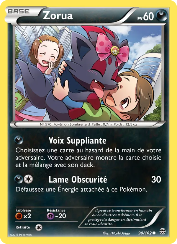 Zorua 90/162 — XY8 – Impulsion Turbo — Carte Pokémon française