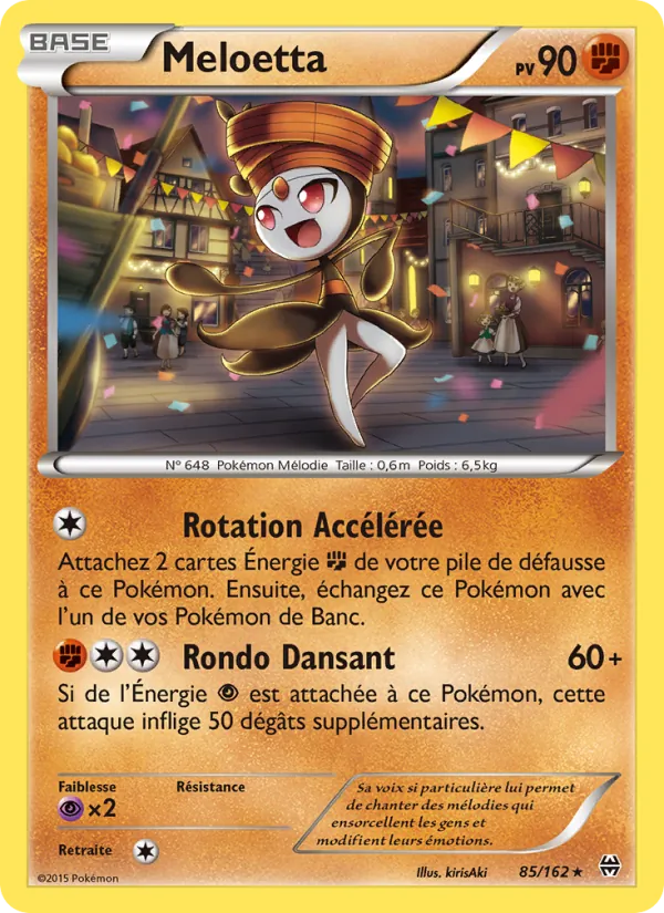 Meloetta 85/162 — XY8 – Impulsion Turbo — Carte Pokémon française