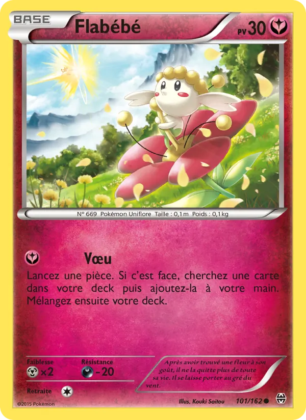 Flabébé 101/162 — XY8 – Impulsion Turbo — Carte Pokémon française