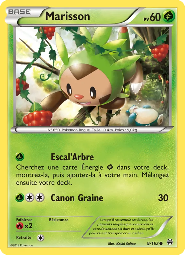 Marisson 9/162 — XY8 – Impulsion Turbo — Carte Pokémon française