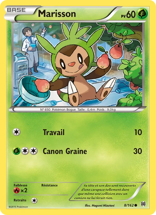 Marisson 8/162 — XY8 – Impulsion Turbo — Carte Pokémon française