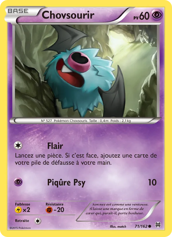 Chovsourir 71/162 — XY8 – Impulsion Turbo — Carte Pokémon française