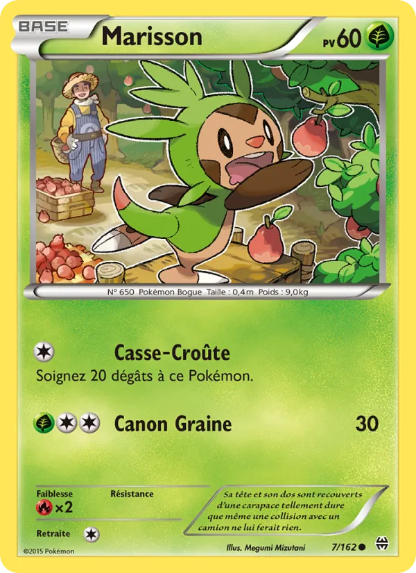 Marisson 7/162 — XY8 – Impulsion Turbo — Carte Pokémon française