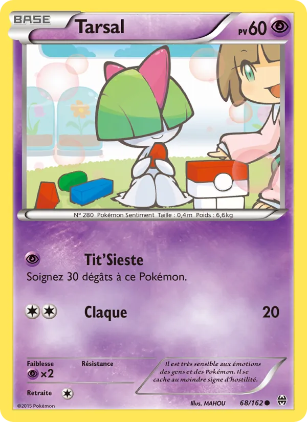 Tarsal 68/162 — XY8 – Impulsion Turbo — Carte Pokémon française