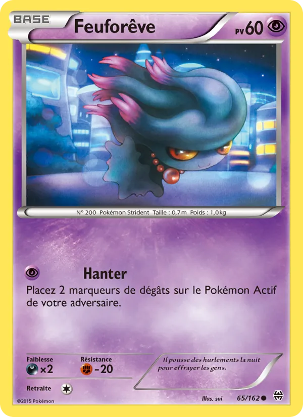 Feuforêve 65/162 — XY8 – Impulsion Turbo — Carte Pokémon française