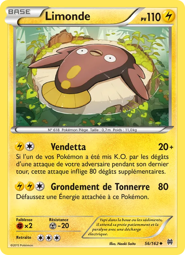 Limonde 56/162 — XY8 – Impulsion Turbo — Carte Pokémon française