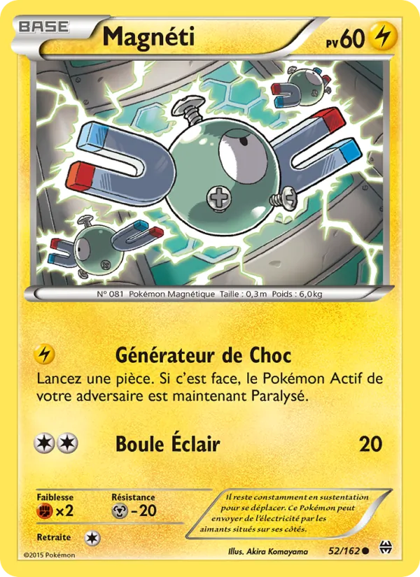 Magnéti 52/162 — XY8 – Impulsion Turbo — Carte Pokémon française